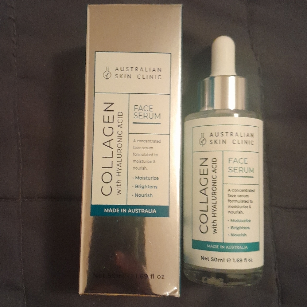 Australian Skin Clinic Collagen Hyaluronic Acid Face Serum 1.69 Oz